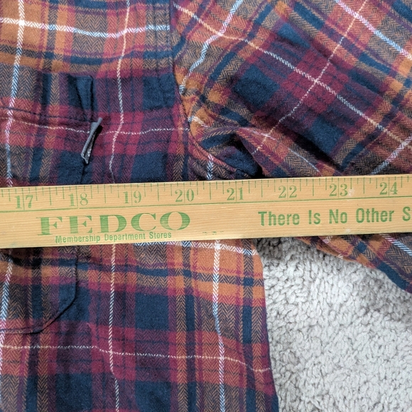Eddie Bauer Red and Brown Plaid Button-Down Shirt - Picture 5 of 11